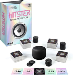 Hitster Platinum Edition – Party hudební hra s 500 písněmi z oblasti pop, rock, hip-hop, tanec a další, včetně reproduktoru