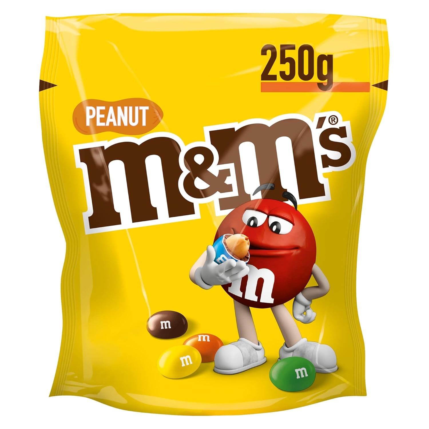 Různý sortiment M&M Naty Shop Arašídové čokoládové bonbóny 250G