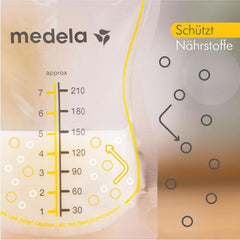 Medela Easy Pour Muttermilchbeutel Zum Einfachen Ausgießen, 100 Stück, 210 ml, Auslaufsichere Einweg-Muttermilchbeutel Mit Überlaufschutz, Stillhelfer Příslušenství Dětská výživa a kojení Naty Shop