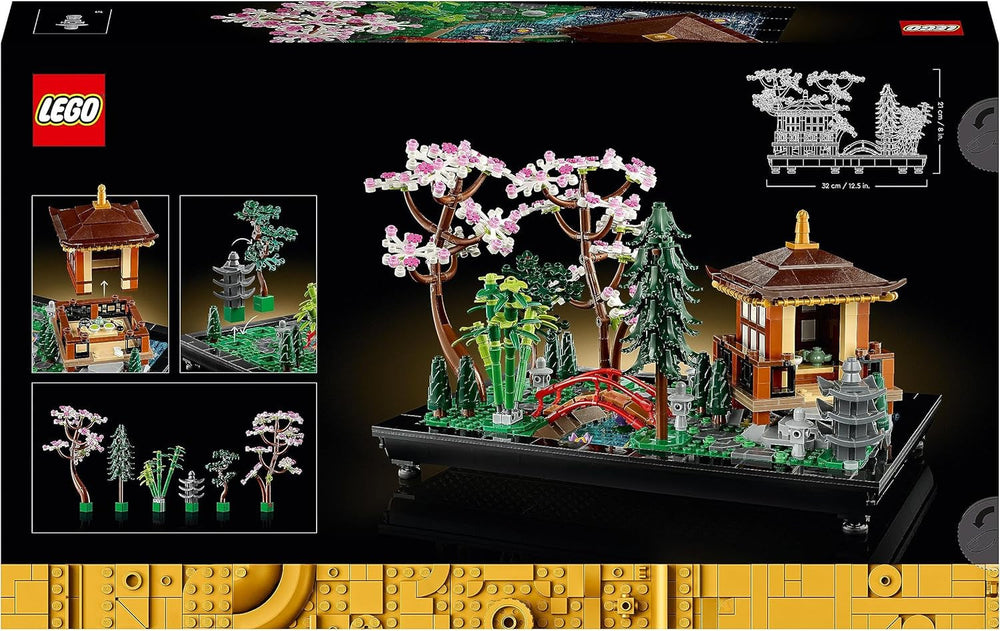 Lego Icons Garden Of Silence - Sada botanické zahrady Zen pro dospělé s lotosovými květy - Přizpůsobitelná dekorace na stůl inspirovaná Japonskem - Dárek pro ženy a muže 10315 Stavebnice Besuche den LEGO-Store