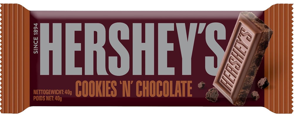 Cookies 'n' Chocolate, balení 24 ks (24 x 40 g) - mléčná čokoláda rozpuštěná v ústech s křupavými kousky sušenek