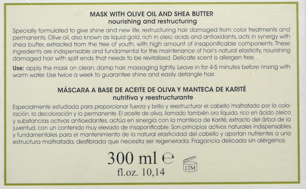 Mască de față cu ulei Oliva - 300 ml Masca de par Naty Shop