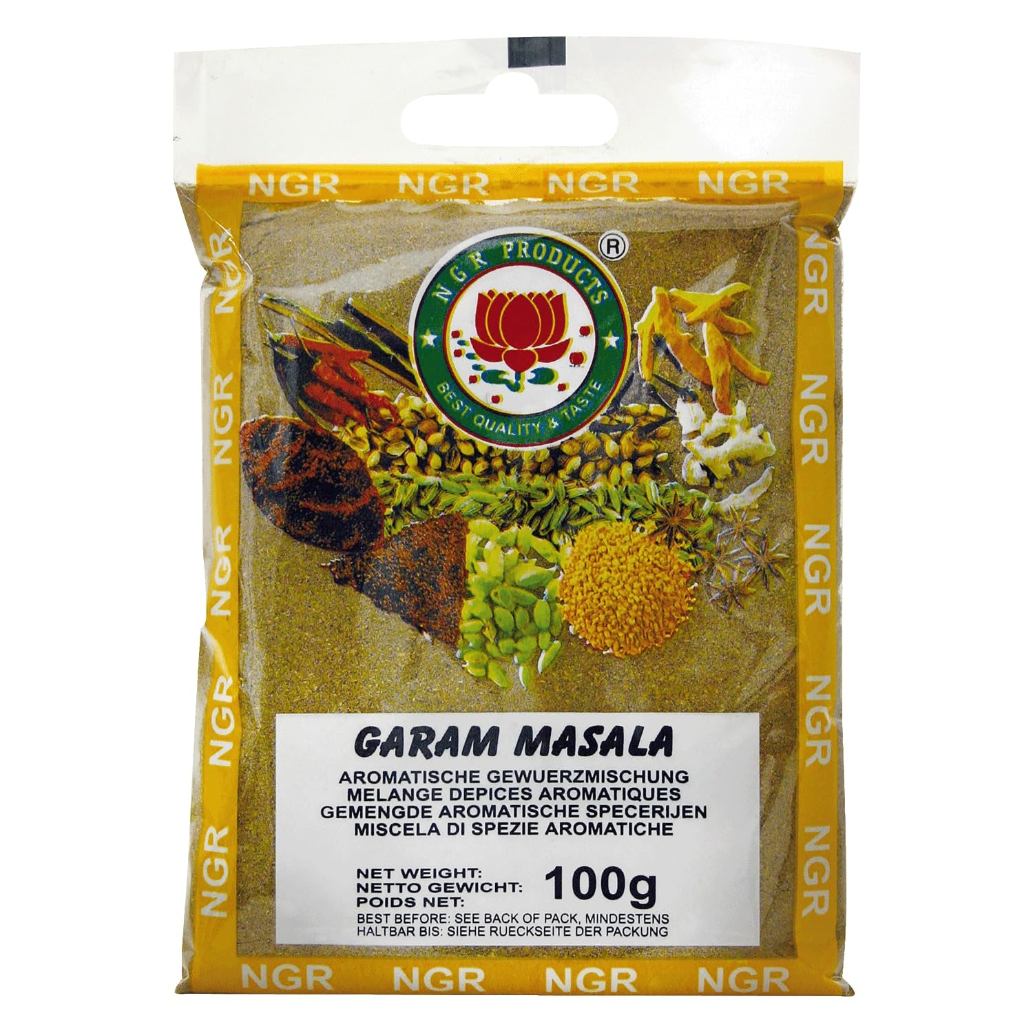 Garam Masala, Gewürzmischung zum Würzen von Gerichten, vegan, halal, bez lepku (1 x 100 g)