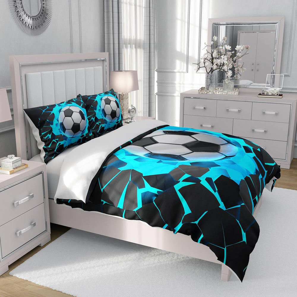 Dětské povlečení, fotbal, polyesterové mikrovlákno Povlečení - dětské Naty Shop