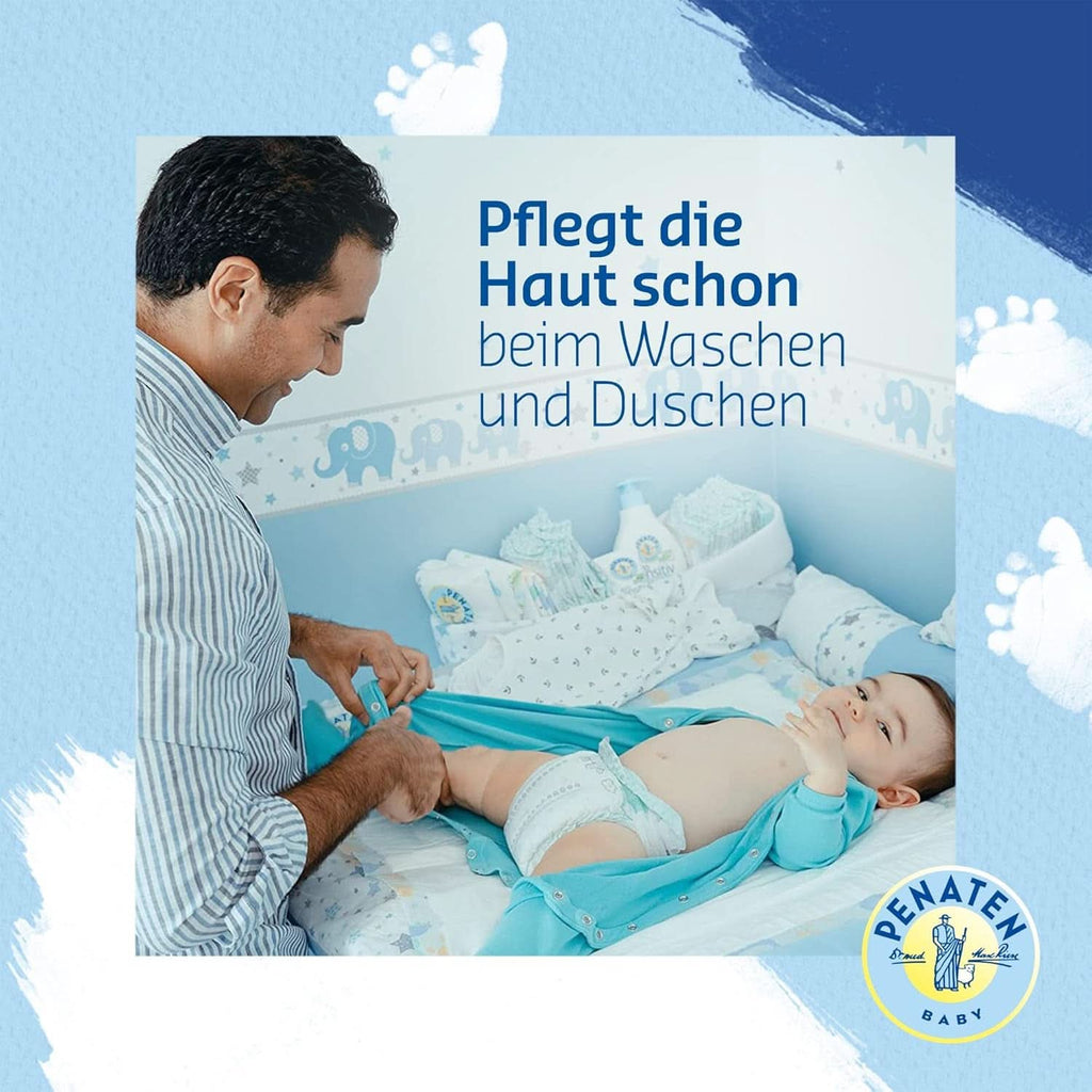 PENATEN Wash & Shower Cream (400 Ml), gel de duș și șampon pentru bebeluși, formulat fără parabeni și coloranți Mama si Copilul Naty Shop