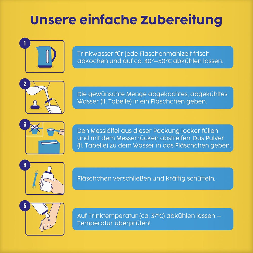 2 Folgemilch (4 x 500 g), nach dem 6. Monat, s vitamínem C a D, Omega-3 (DHA), altersgerecht sattigend