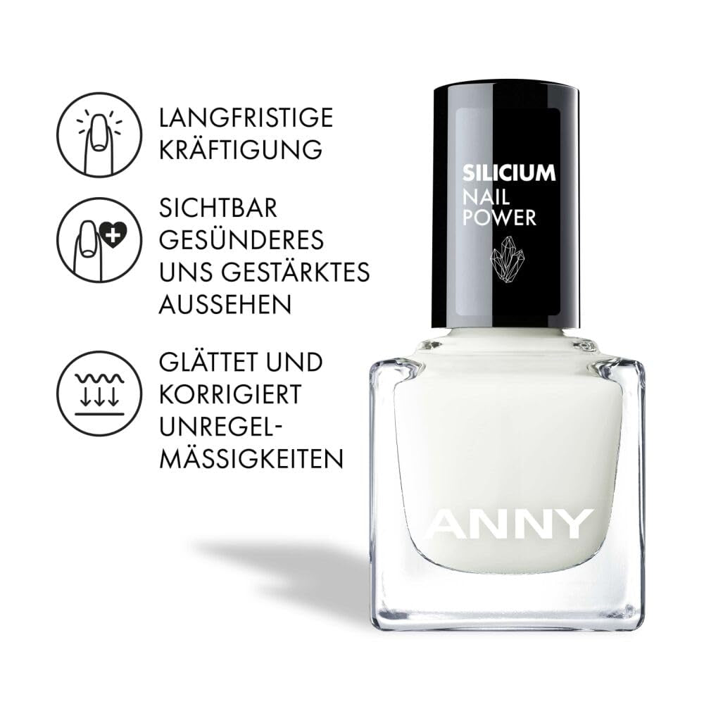 ANNY Silicon Nail Power - péče o nehty 3 v 1: báze, posilovač a zkrášlovač - 15 ml