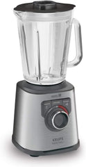 Krups KB403D Perfectmix + Hochleistungsstandmixer | 1 200 W | 28 000 otáček za minutu | 2L Skleněný filtr | 3 přednastavené programy | Powelix- Technologie | Edelstahl/Dunkelgrau Kuchyně Naty Shop Edelstahl/Dunkelgrau