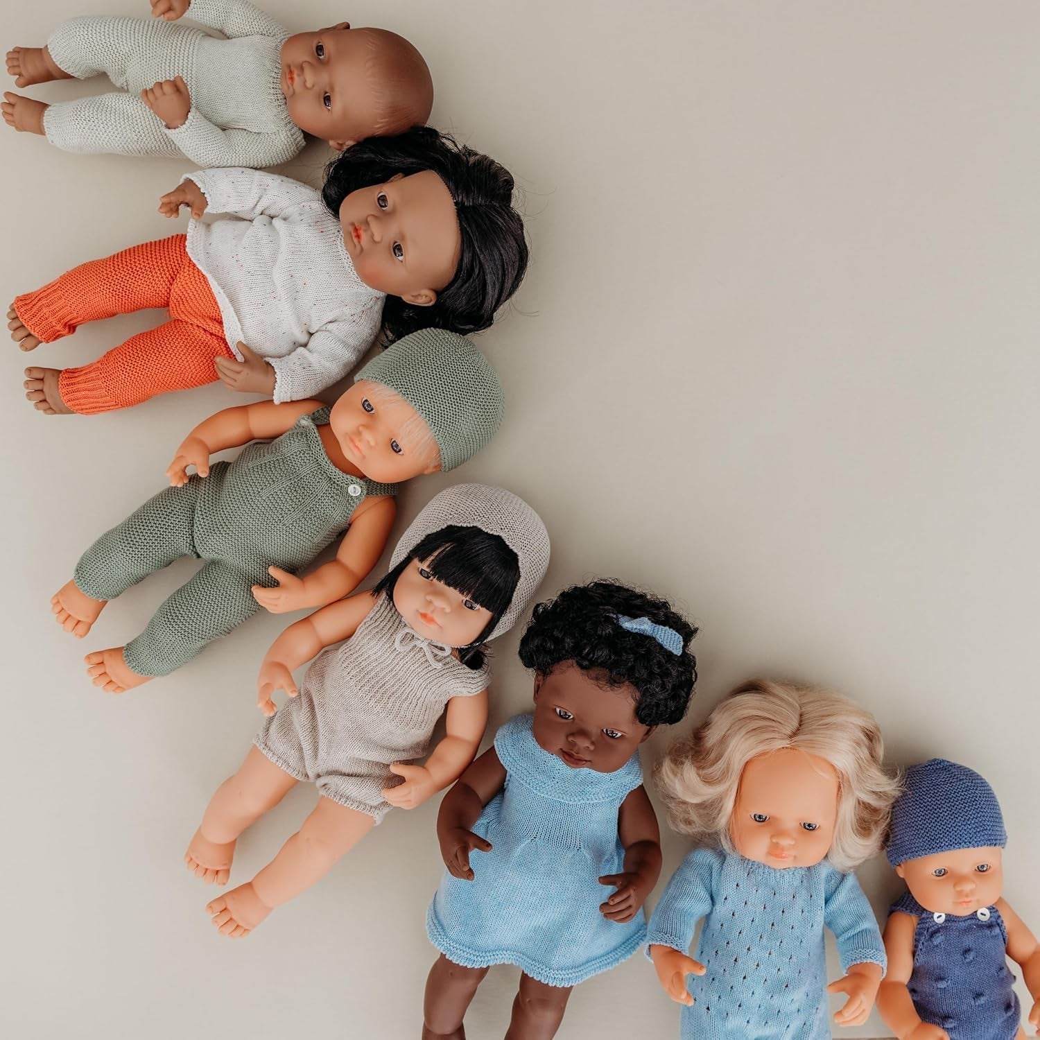 Miniland Babypuppe südamericanisches Mädchen 38cm-31058, Zufällig