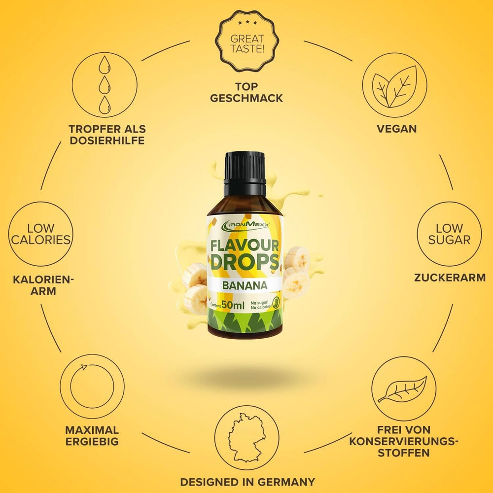 Ironmaxx Flavored Drops - Bez kalorií a bez cukru, 50 ml Flavors Naty Shop