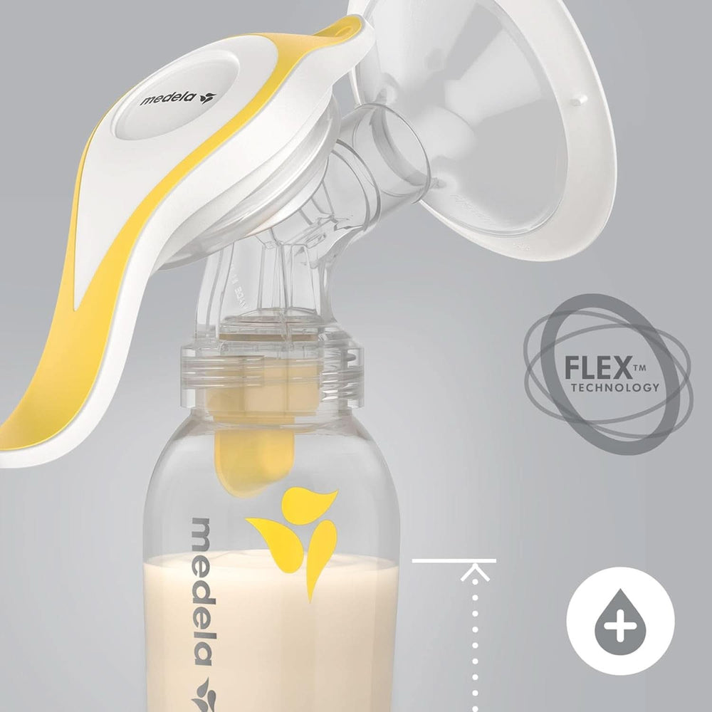 Manuální odsávačka mléka Medela Harmony - Kompaktní švýcarský design se štíty Personalfit Flex a technologií Medela 2-Phase Expression Příslušenství Jídlo a kojení Bebe Naty Shop