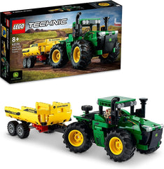 LEGO Technic John Deere 9620R Traktor 4WD se sklápěcím přívěsem Klasická farmářská hračka pro děti Kluky a dívky 8 let stará sběratelská stavebnice modelu 42136 Stavebnice Besuche den LEGO-Store Single