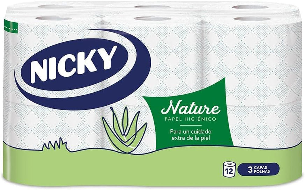Hârtie igienică Nature, 12 role, 3 straturi