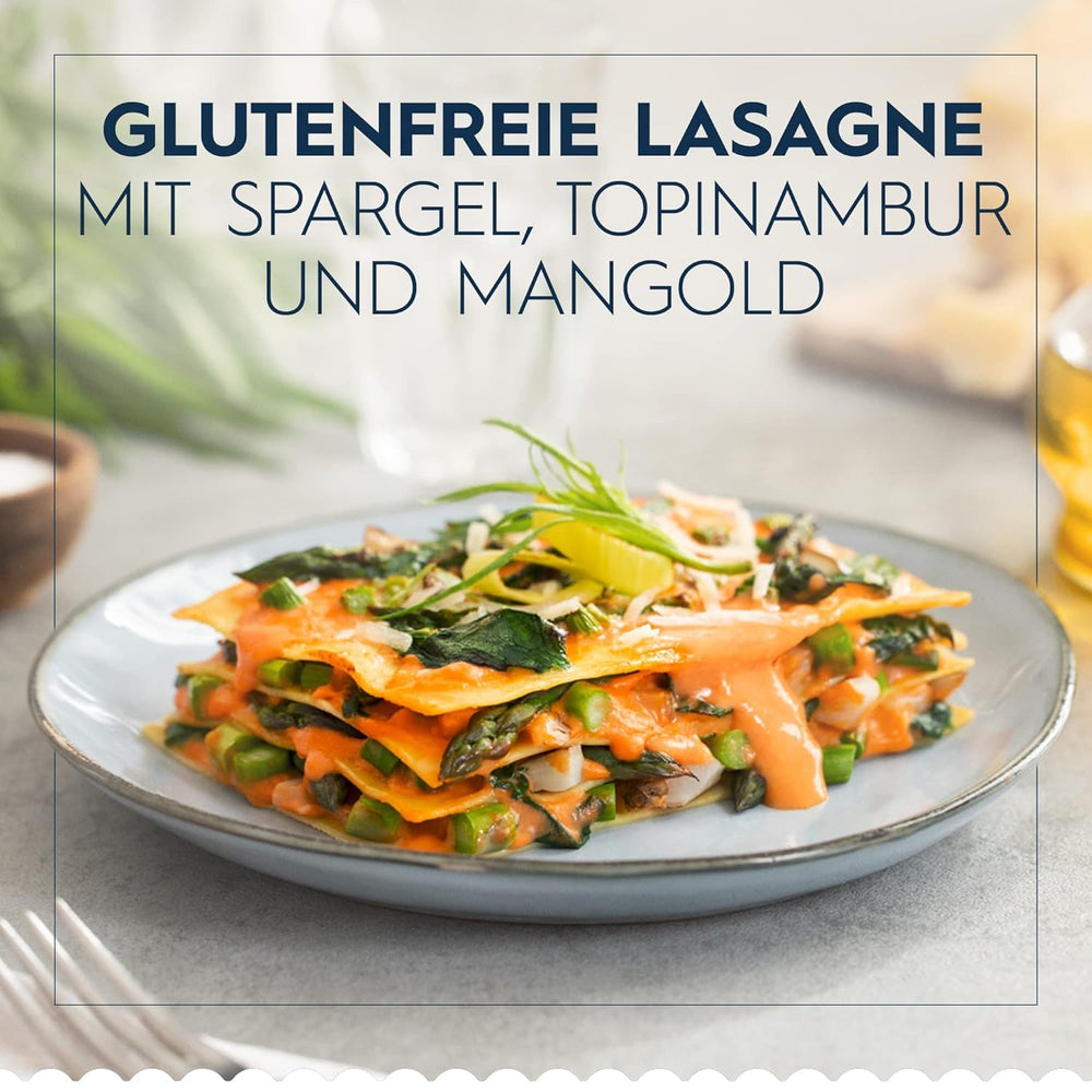 Bezlepkové lasagne s těstovinami Barilla, vyrobené z lahodné kukuřice a rýže, ideální pro lidi s celiakií nebo nesnášenlivostí lepku, balení 10 ks (10 x 250 g)