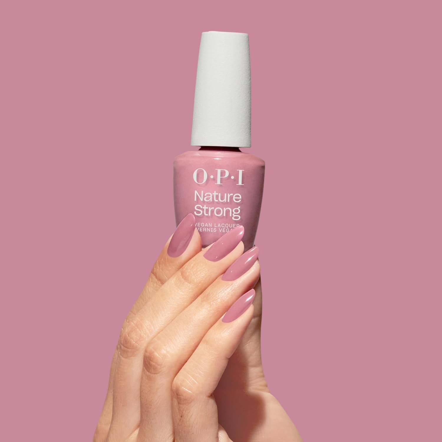 OPI Nature Strong Pink and Nude Shades - dlouhotrvající lak na nehty s inovativním, veganským složením s přírodními přísadami - pro zářivé nehty