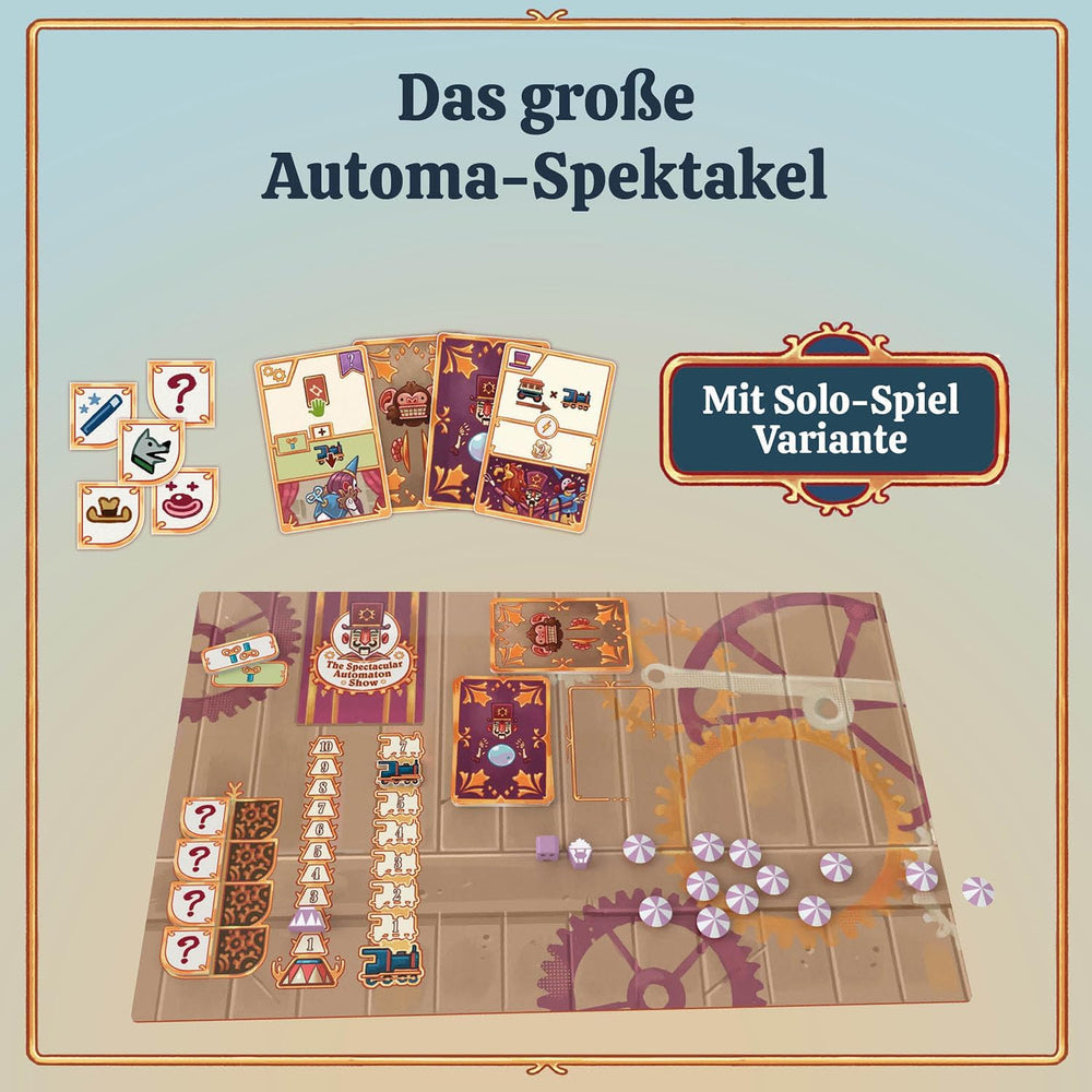 KOSMOS 684648 3-kroužková cirkusová desková hra pro dospělé 12+ Strategická hra Společenská hra pro 1-4 hráče USA Travel Circus Konec 19. století