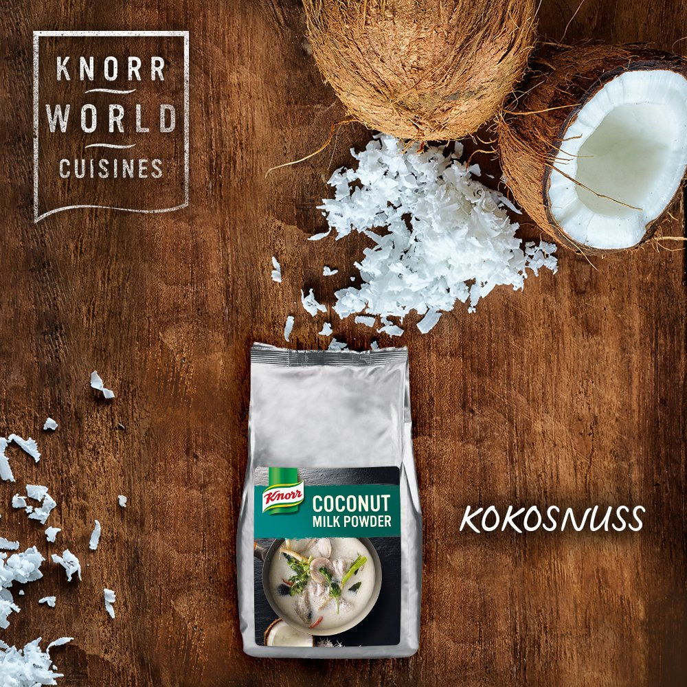 Knorr Kokosmilch Pulver (sušené mléko aus 20 frischen Kokosnüssen, ergibt 6,6 litru Kokosmilch) 1er balení (1 x 1 kg)