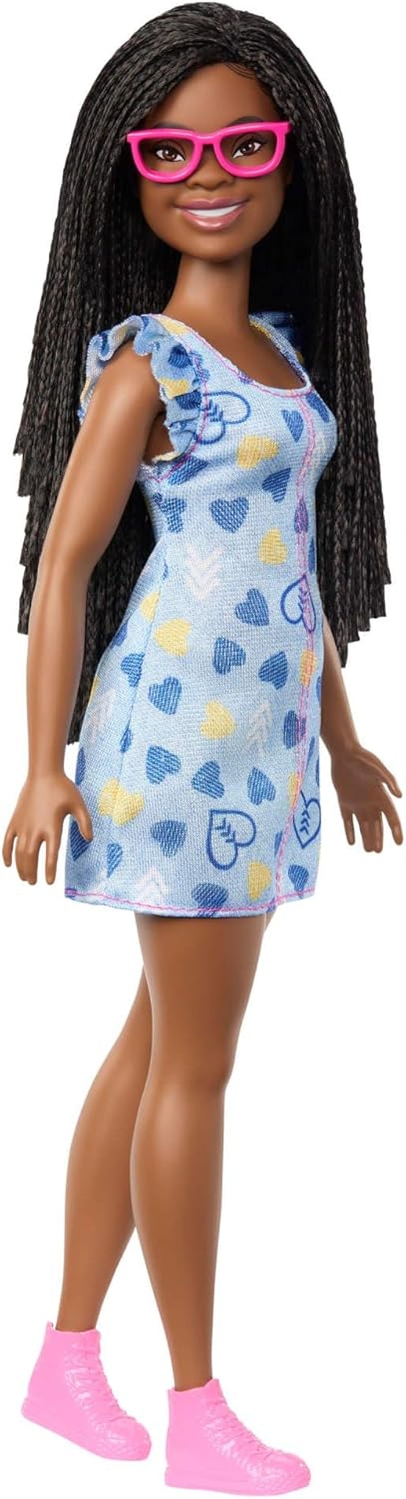 Panenka Barbie Fashionistas č. 229 with Down Syndrome in Heart Dress, vyvinuté ve spolupráci s National Down Syndrome Society, HYK14 Naty Shop Dolls