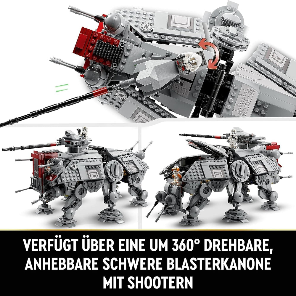 Sada minifigurek mobilního modelu hračky LEGO Star Wars At-Te Walker včetně 3 klonových vojáků, bitevních droidů a trpasličího pavoučího droida 75337 Stavebnice Besuche den LEGO-Store