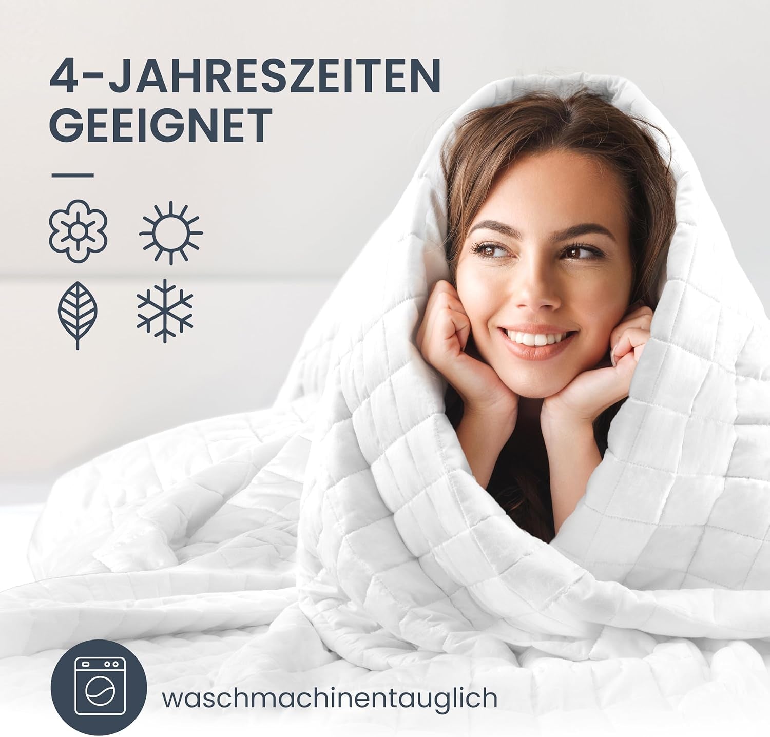 7 kg terapeutická přikrývka I 135X200Cm I Pro klidný spánek I Vysoce kvalitní vážená přikrývka vyrobená z prodyšné bavlny I Uvolňující a léčebná od stresu - Včetně balící krabice s rukojetí Postele a přikrývky Besuche den mÃ¼Ã¼d-Store