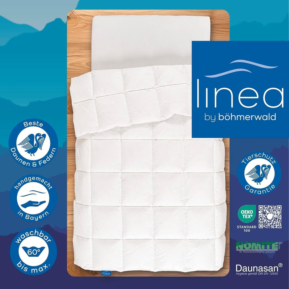 Pohodlná přikrývka, (90 šluků / 10 peří), bílá, 135 X 200 Cm Přikrývky a přikrývky Naty Shop