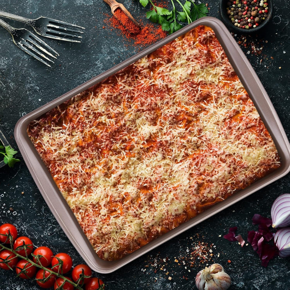 Relaxdays pekáč, nepřilnavý, 4 litry, uhlíková ocel, hnědé Formy a pečící plechy Naty Shop