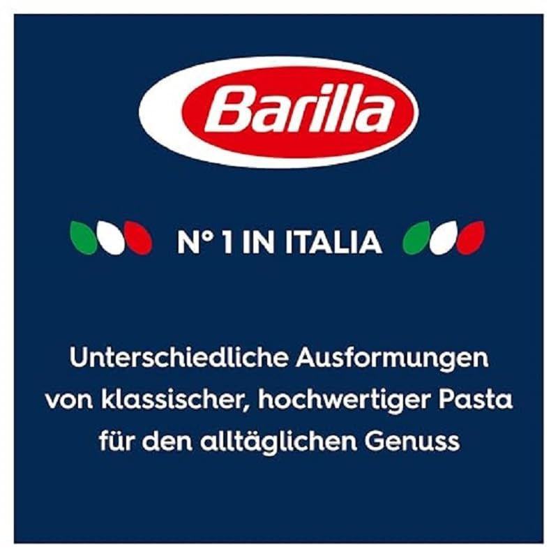 Pasta Barilla Classic Girandole no. 34, vyrobeno z vysoce kvalitní tvrdé pšenice, vždy al dente (1 x 500 g)
