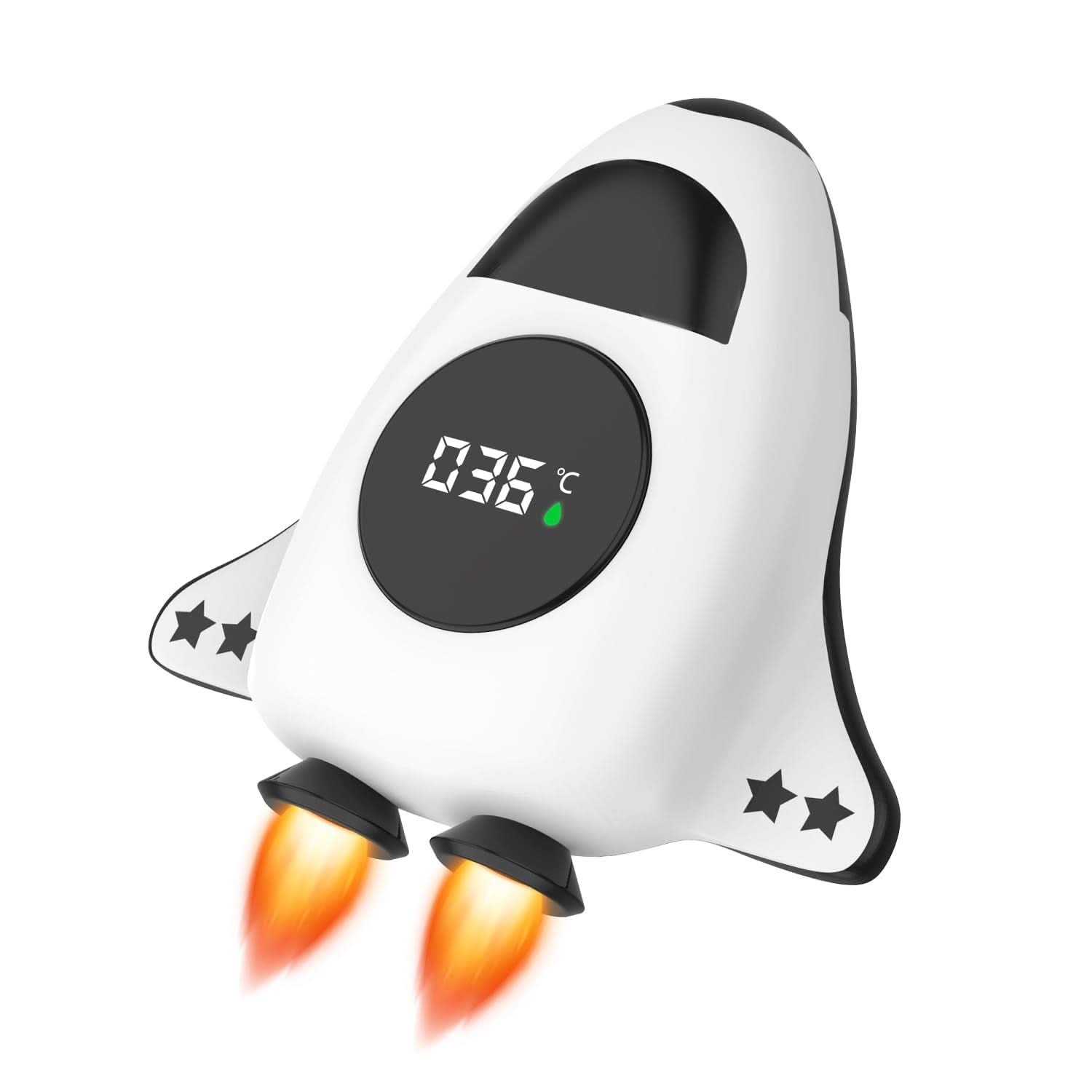 Digitální teploměr do vaničky pro matku a dítě Naty Shop Raketoplán bílý