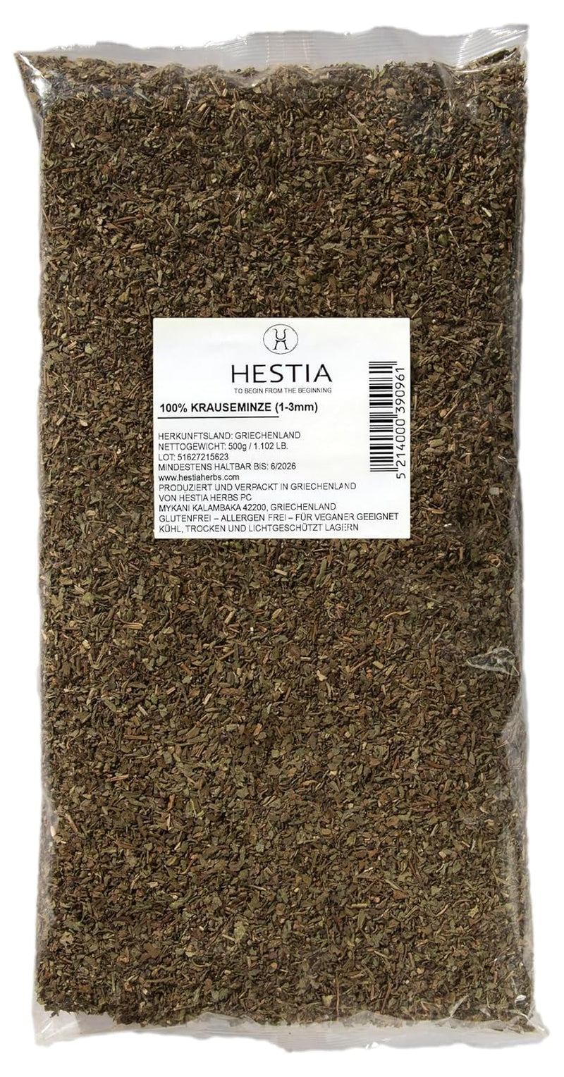 Hestia Herbs Griechischer getrechtenter Oregano 500 g, Allergenfrei – Vegan – GVO-frei