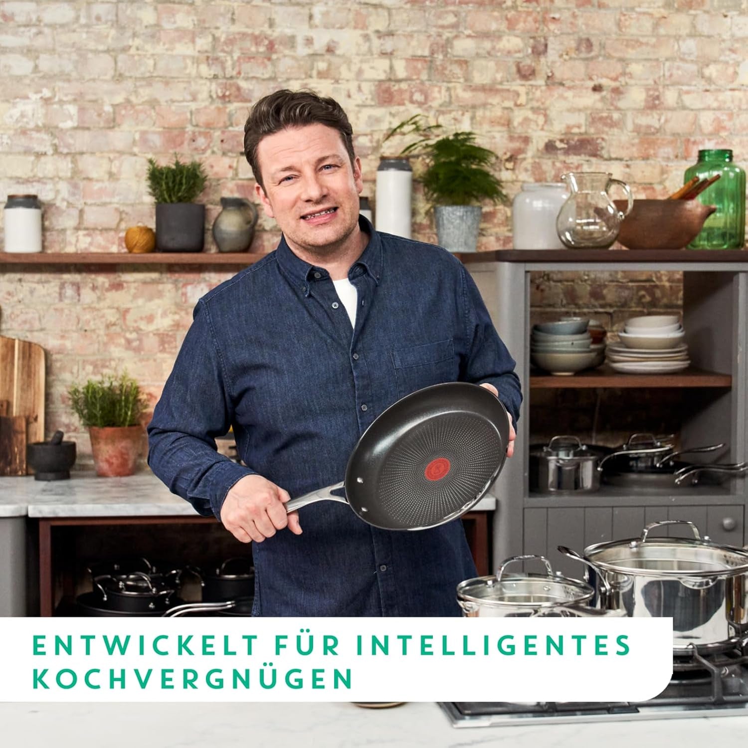 Tefal Jamie Oliver Cook'S Direct, nepřilnavý, vhodný na indukci, hrnce a pánve vhodné do trouby Naty Shop
