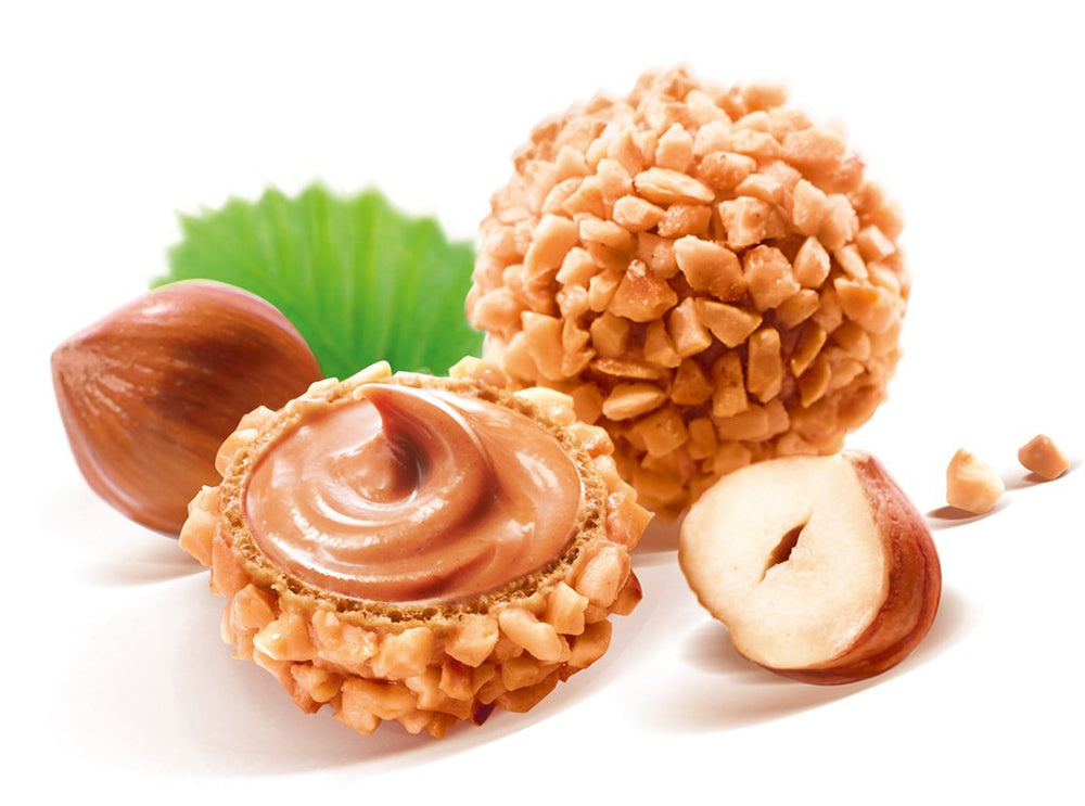 GiOTTO – cukrářská specialita připravená podle originální italské receptury – oplatková skořápka, mléčná a lískooříšková krémová náplň a poleva kousky lískových oříšků – 10 x 21,5g