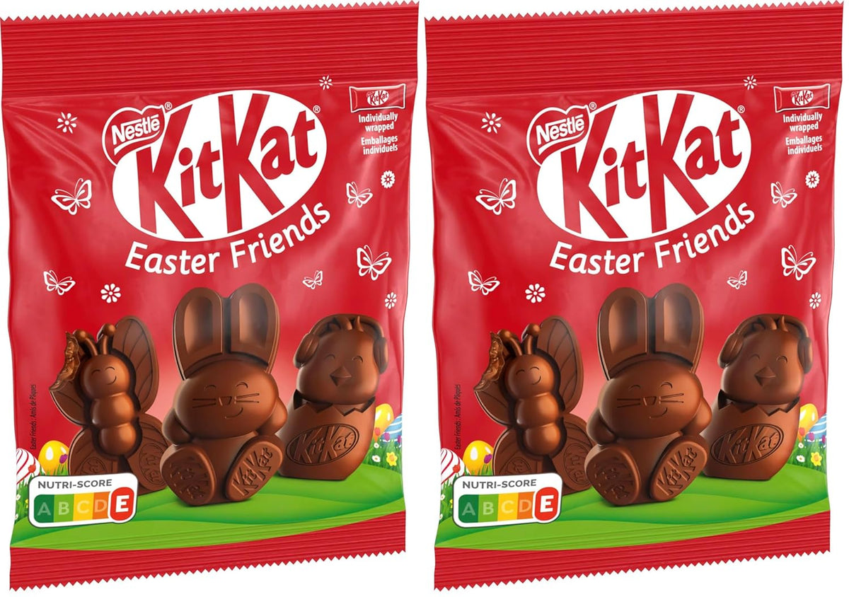 NESTLÉ Easter Friends Mini velikonoční figurky s mléčnou čokoládou s křupavými kousky, balení 2 ks (1 x 65 g)