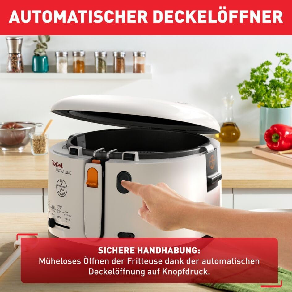 Fritéza Tefal FF1631 Filtra One, 1 900 W, Kapacita 1,2 kg Domácí spotřebiče Naty Shop