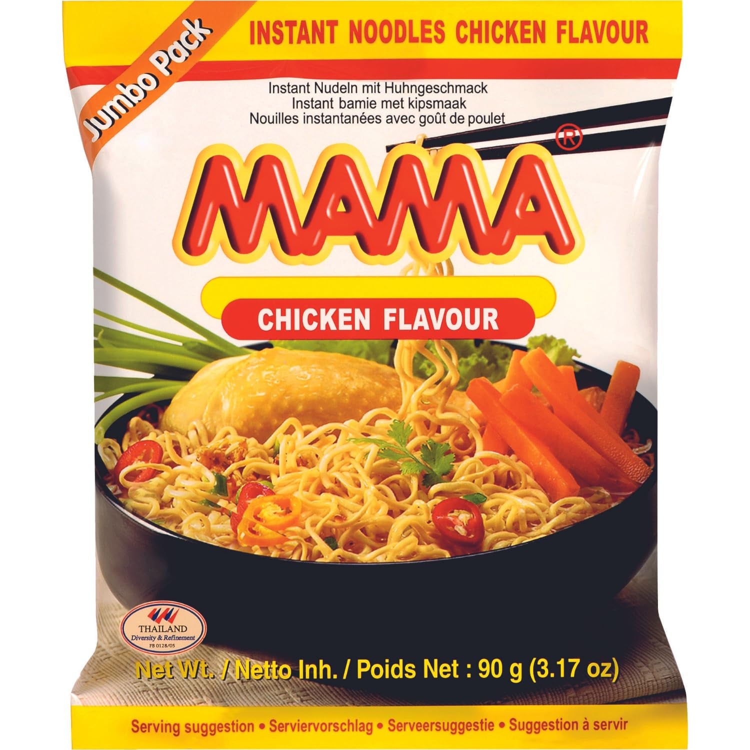 MAMA – Instantní nudle s kuřecím masem – více balení (30 x 55 GR)