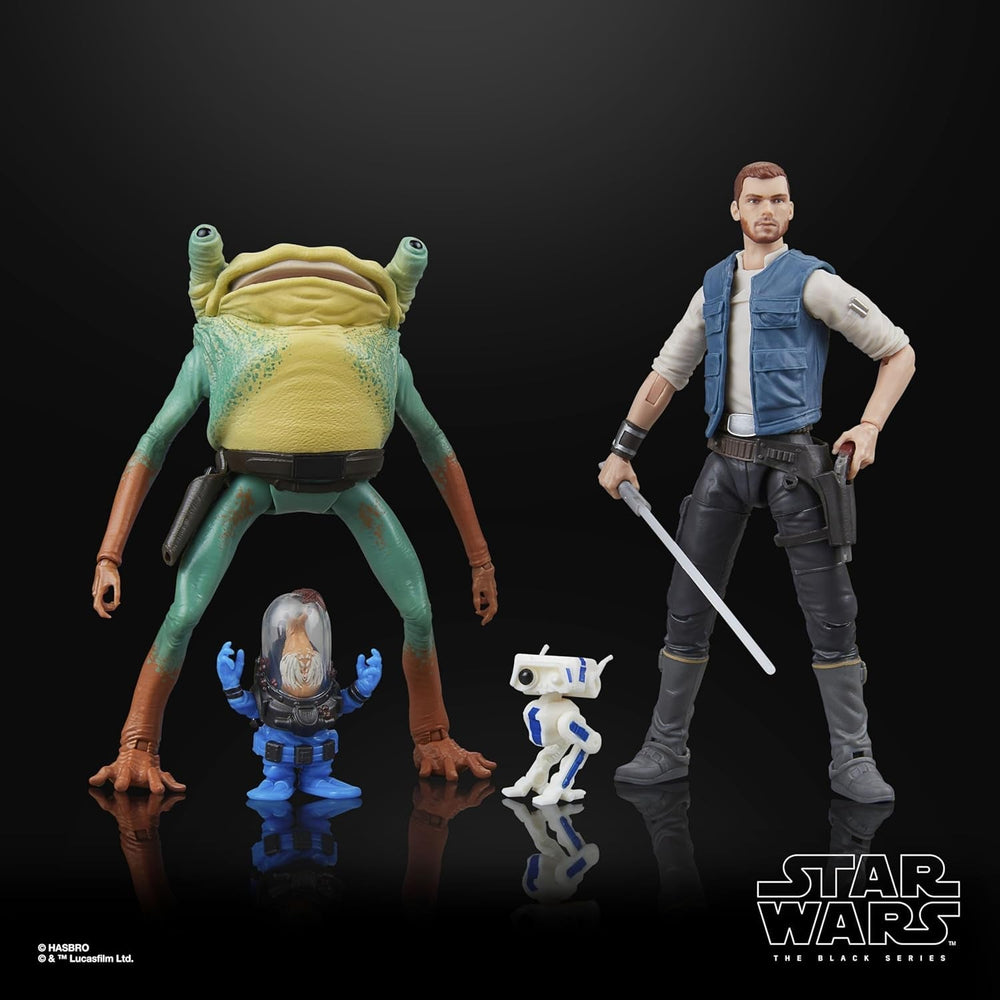 Star Wars Černá série Cal Kestis, Turgle & Skoova Stev, Star Wars Jedi: Survivor Sběratelské akční figurky (Měřítko 15 cm) Akční figurky Naty Shop