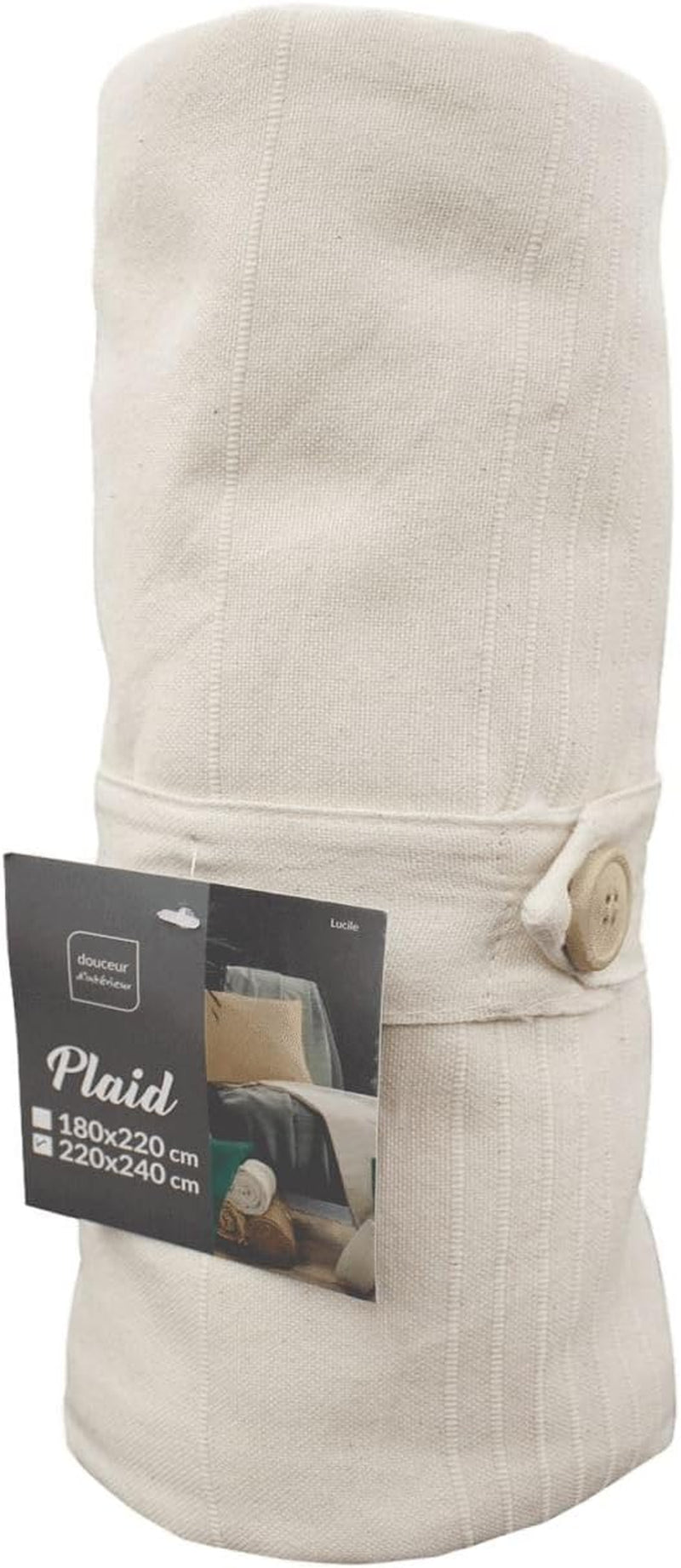Douceur D'Intérieur, Deka (220 X 240 Cm) Lucile Curry, Polycotton, Jednobarevné Postele a deky Douceur d'Intérieur Natura 220 X 240 Cm