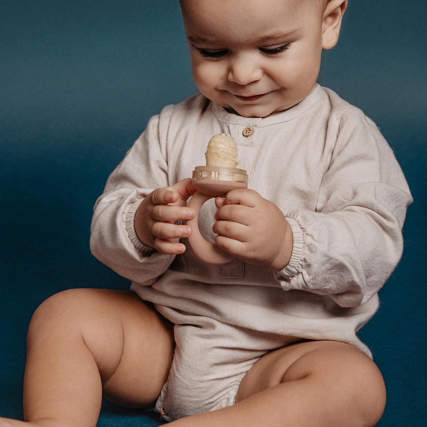 Ronțăitorul Suavinex pentru bebeluși, protecție anti-sufocare, calitate alimentară, silicon, cu capac, ușor de curățat, potrivit pentru mașina de spălat vase și congelator, calmează gingiile, de la 6 luni, roz