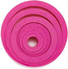 0255300 Set forme pentru biscuiți, rotunde-fine, 6 piese, 1,5/2,5/3,5/5/6,5/8 cm, 10 x 10 x 3 cm, roz