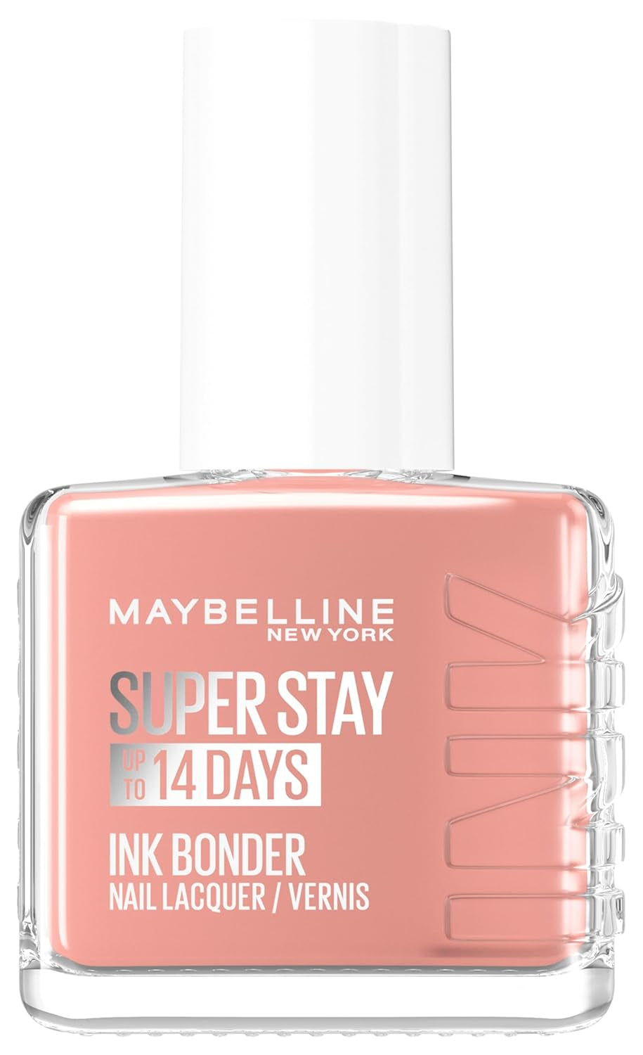 Maybelline New York Super Stay Ink Bonder 130 Powder Rose - dlouhotrvající lak na nehty pro pevné nehty a intenzivní barvu, 12,3 ml
