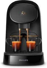 Espressor cu capsule PHILIPS LM8012/60 - Două doze, dublă plăcere, 1 sau 2 cești, Ristretto, Espresso, Lungo sau Grand Café Long, capsulă dublă, calitate autentică a espresso-ului, negru pian