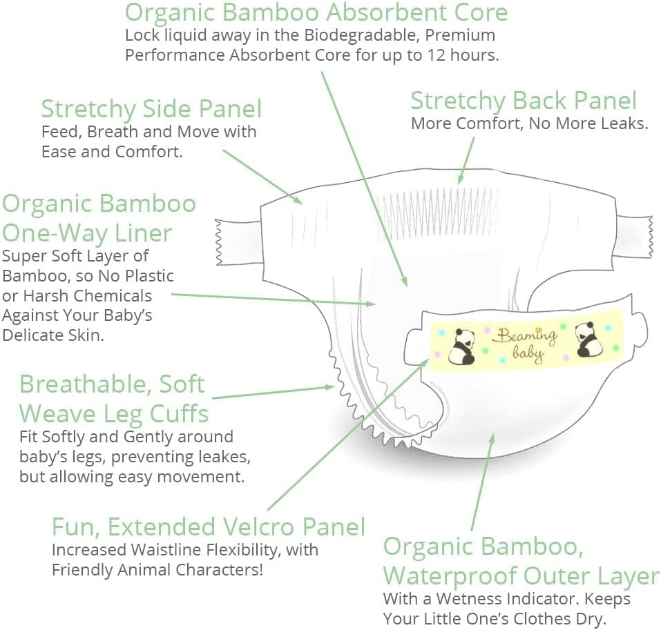Bio bambusové plenky vel. 6 Vhodné pro 16+kg 20 balení plen