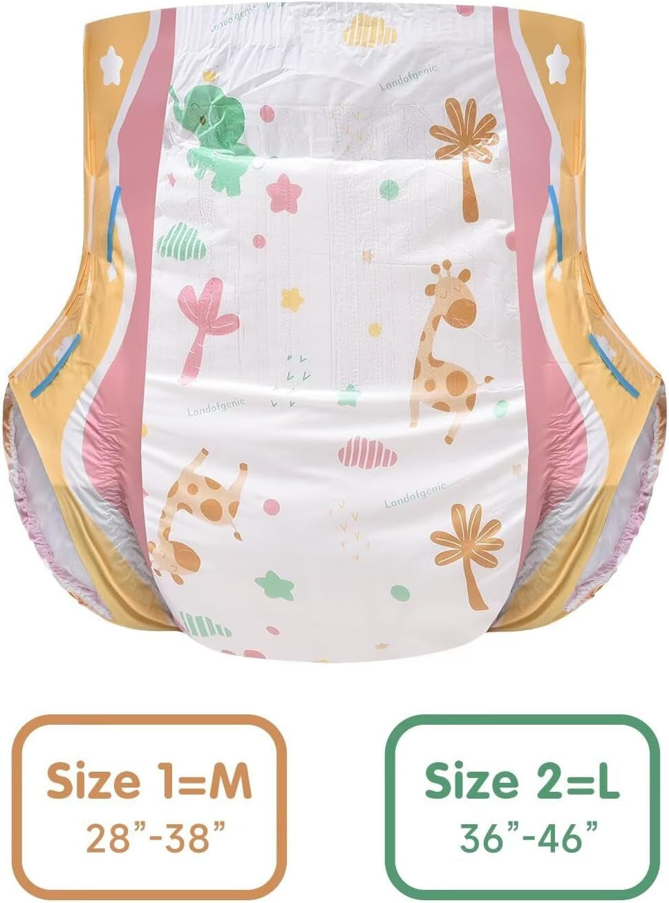 Landofgenie Nazouvací pleny pro dospělé na noc, 10 kusů