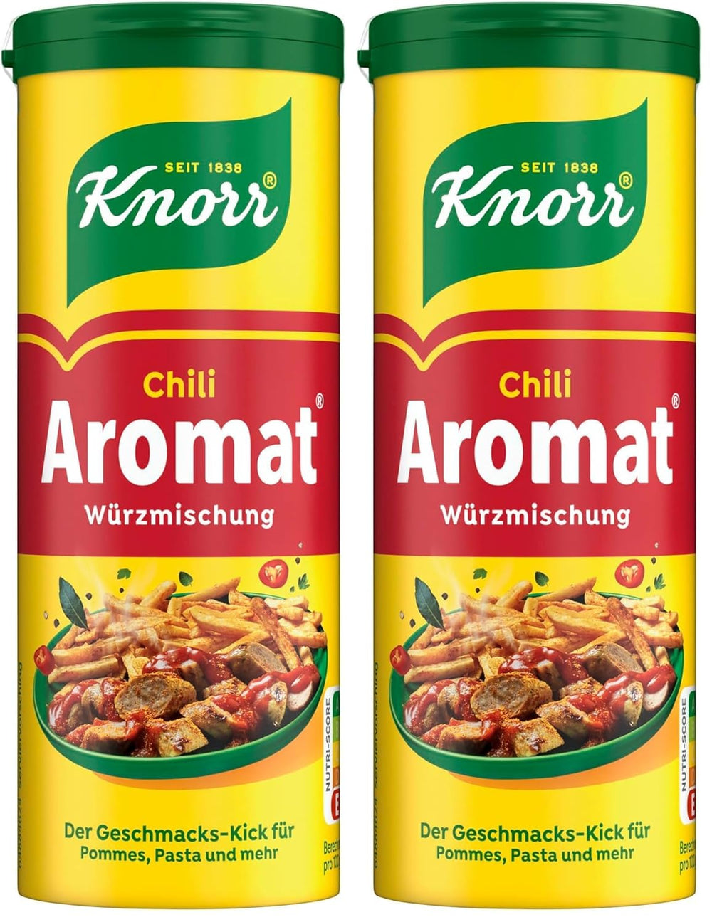 Knorr Würzmischung Chilli s příchutí pro rychlé pokrmy k dochucení a dochucení brambor, těstovin, zeleniny a dalších 90 g