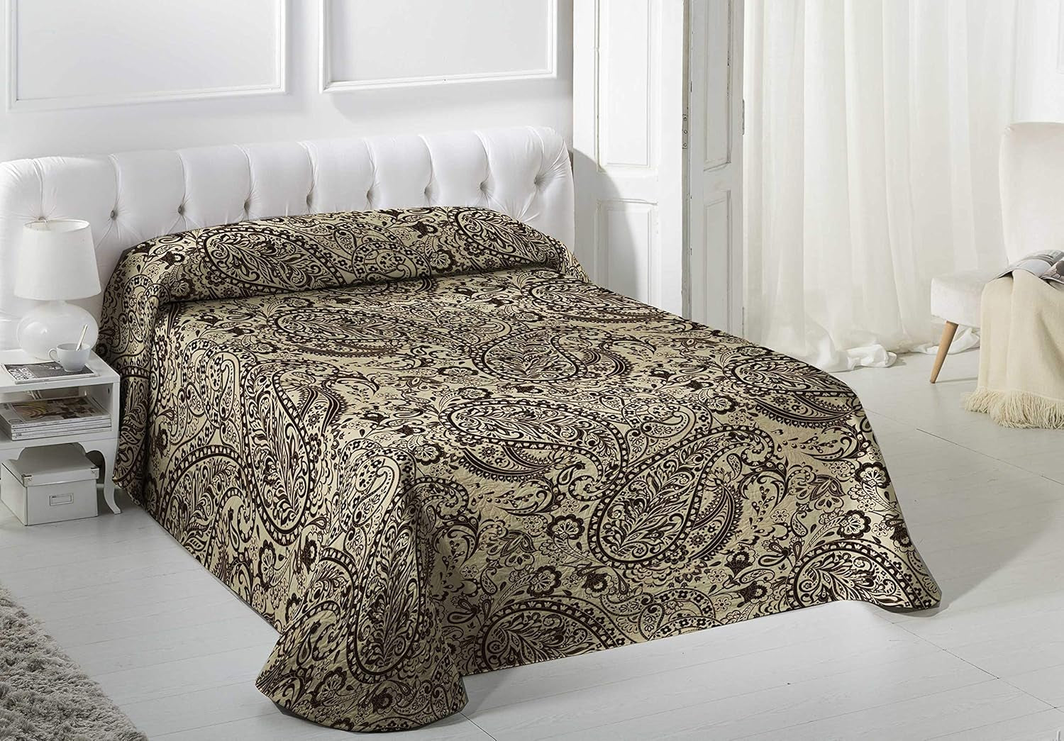 VIALMAN Lehká deka Sofia 29, Bavlna Polyester, Hnědá, Cama 135: 230 X 270 Cm Postele a přikrývky Besuche den VIALMAN-Store Brown Cama 135: 230 X 270 Cm