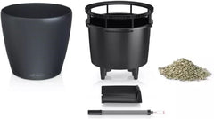 Jardinieră LECHUZA Classico Color LS gri ardezie cu sistem de irigare |Ø 35 × 32 cm|14281