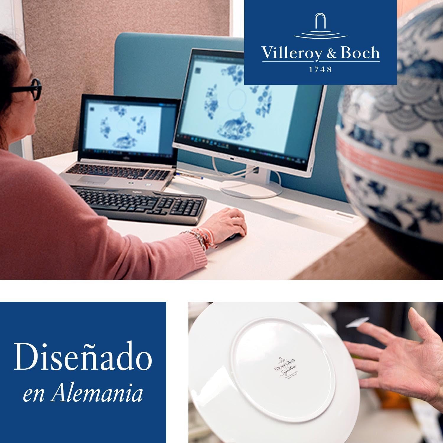 Villeroy & Boch - Zahărniță Mariefleur, Culori Asortate, Se poate spăla în mașina de spălat vase, Se poate pune în cuptorul cu microunde, Zahărniță cu Capac, Recipient pentru zahăr, Depozitare, Accesoriu pentru cafea, Veselă florală, Porțelan Premium