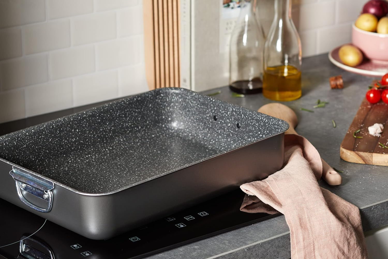 Alluflon Tradition Italy Forma na lasagne, hliník, černá, 35 x 25 cm Formy a plechy na pečení Naty Shop