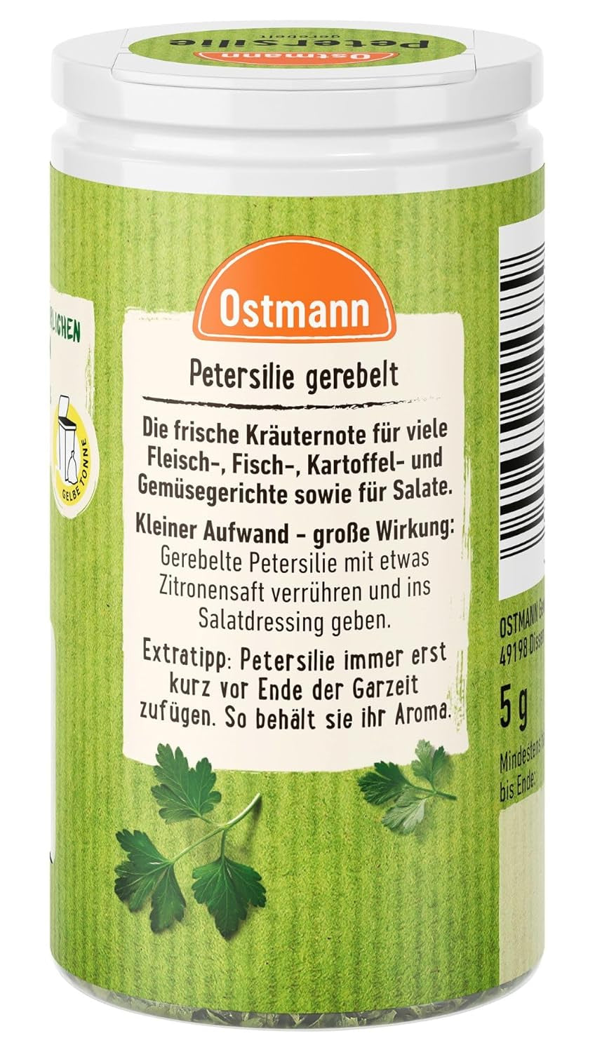 Ostmann Gewürze - Parsilie gerebelt | 100% přírodní ingredience 5 g v Der Streudose