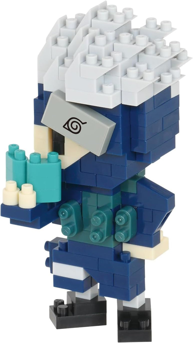 Bandai - Nanoblok - Kakashi Hatake - Mini-Bausteinfigur - Konstruktionsspiel - Bausatz für Manga-Pixel-Figur - NBCC137