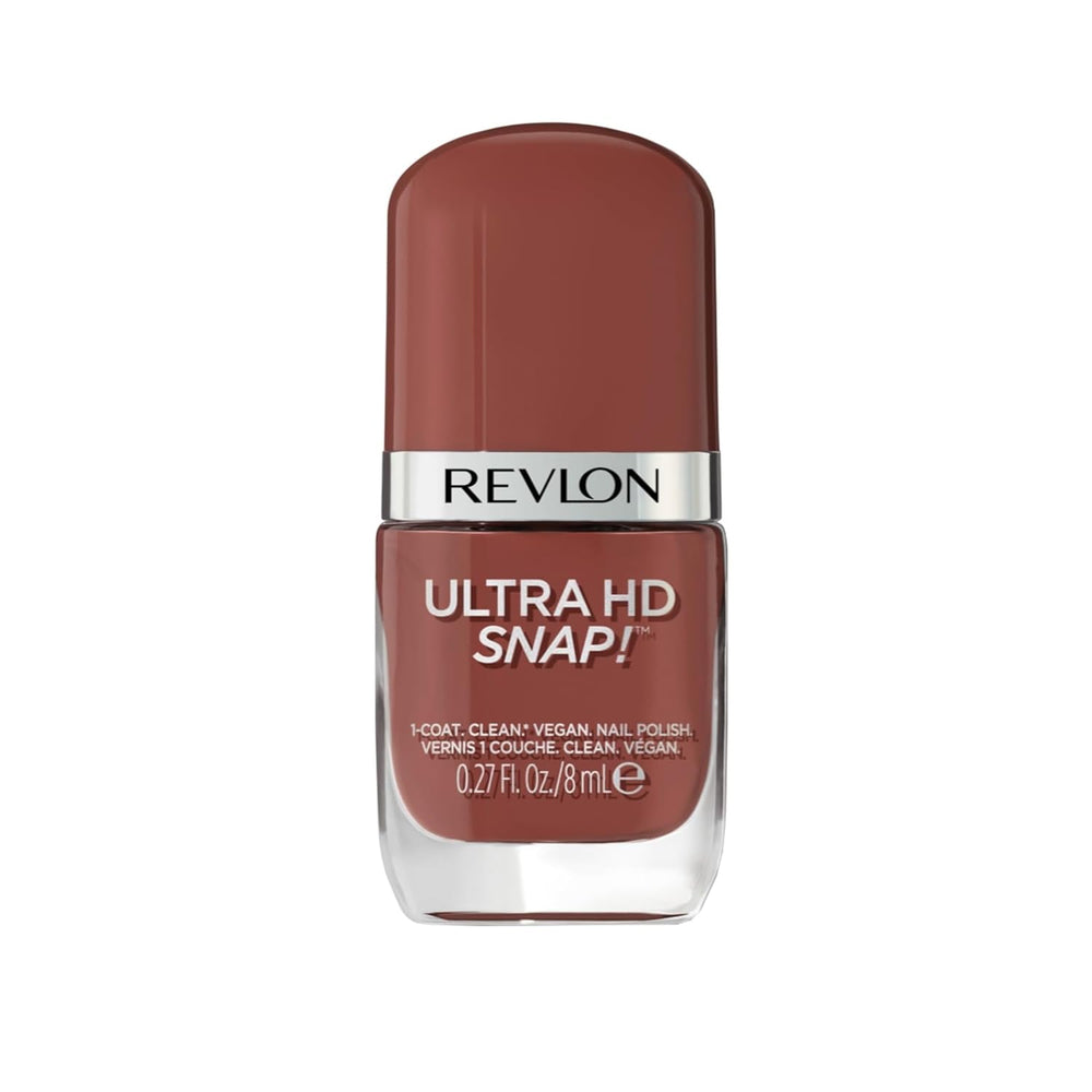 Revlon Ultra HD Snap Lak na nehty Dlouhotrvající veganské složení Rychle schnoucí jedna vrstva Plná krycí barva (8 ml) Hot Stuff (007) Unisex
